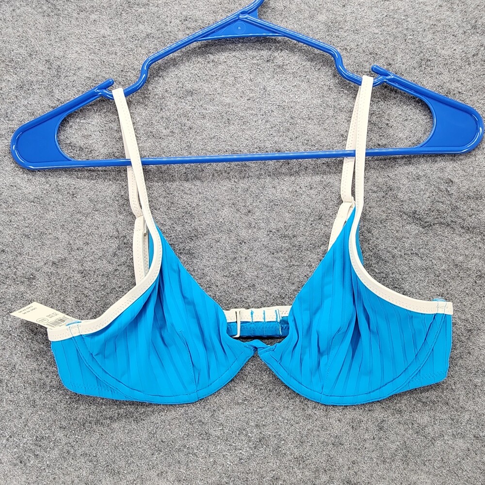 Aerie Bikini Top Womens 34B Blue Swimwear